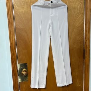 White formal pants